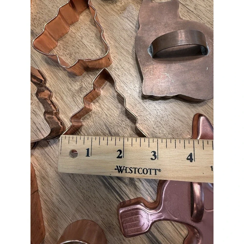 Lot 34 copper vintage to modern cookie cutters grandmas farmhouse kitchen retro